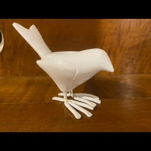 Set of two Ceramic bird votives